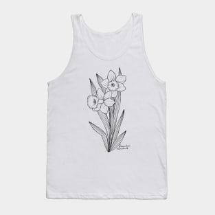 December's Birth Flower - Narcissus Tank Top